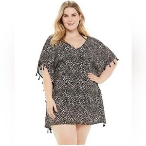 Fortune Swimwear Print Kaftan Swim Coverup Size Small-Medium💕